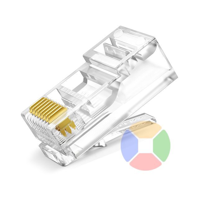 [Sịn Sò] Đầu Bấm Dây Mạng Hạt Mạng Tenda Chuẩn Cat6 Hộp 100PCS