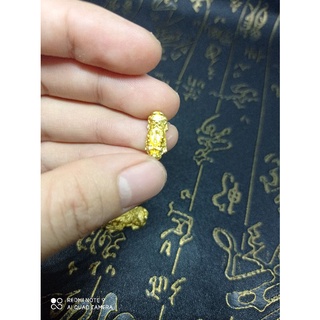 Nghê chiêu tài lộc mix vòng (Xi mạ vàng)
