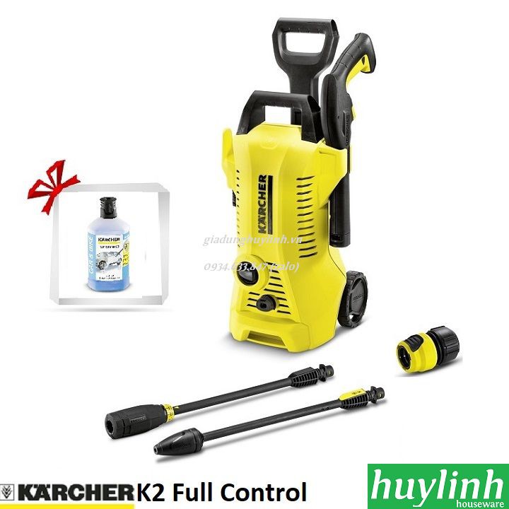 Máy phun xịt rửa xe Karcher K2 Full Control - Tặng 1 lít dung dịch rửa Karcher