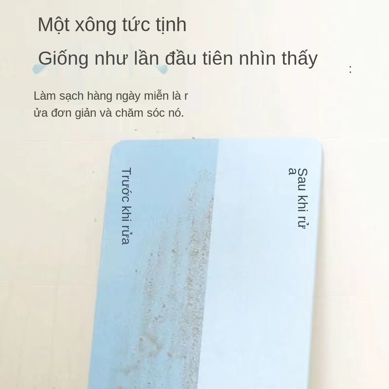 Thảm trải sàn bùn diatom, chống trơn trượt thấm nước, nhanh khô gia dụng, bồn tắm siêu nhà