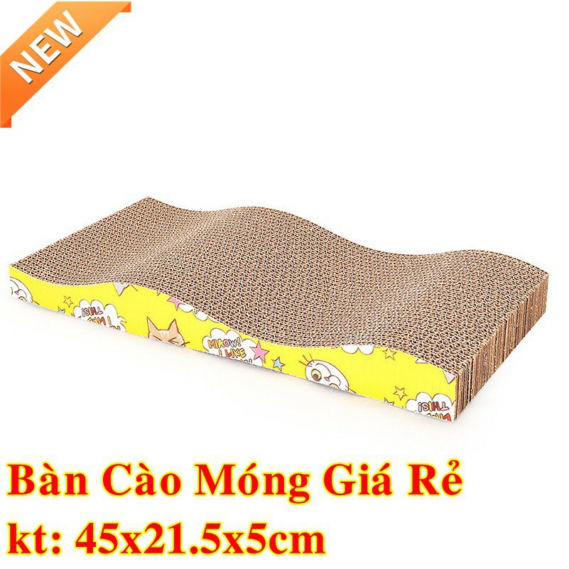 Bàn Cào Móng  Cho Mèo Làm Bằng Carton Giúp Mèo Giải Trí, Làm Sạch Và Mòn Bớt Móng