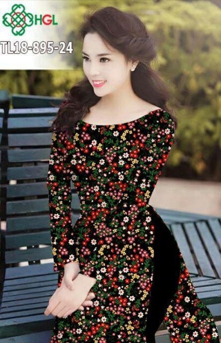 Vải áo dài hoa nhí