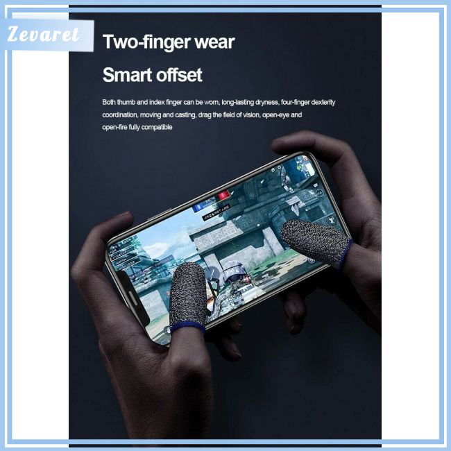 1 Cặp Băng Đeo Ngón Tay Siêu Mỏng Thoáng Khí Hỗ Trợ Chơi Game Pubg Mobile