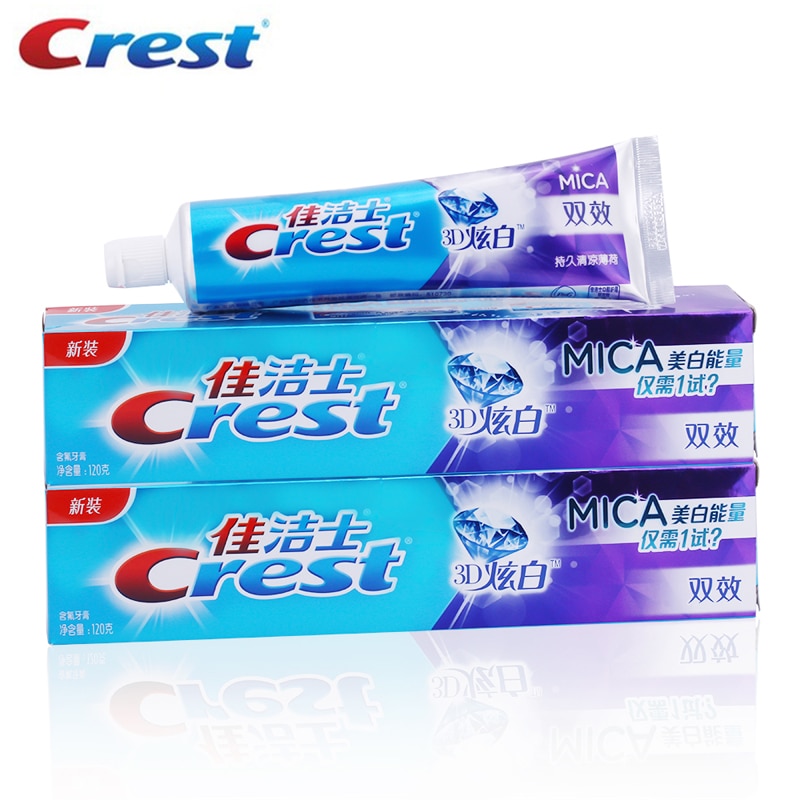 Crest Kem Đánh Răng Mica 3D Hai Hiệu Ứng Làm Trắng Da Ubat Gigi