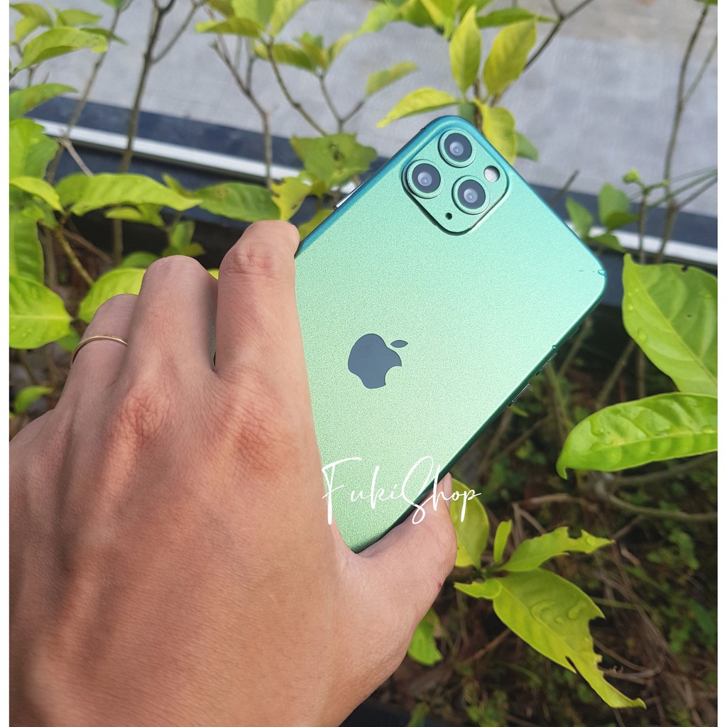 [IPHONE]Tấm Dán Skin FULL Viền màu Chameleon Green Dành cho 5 6 7 6plus 7plus 8plus X XR XSMAX 11 PRO MAX 12 PRO MAX