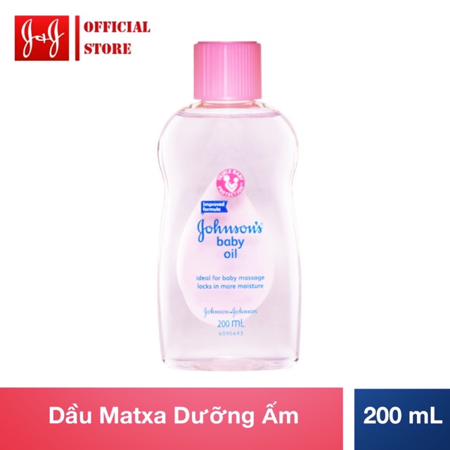 Dầu mát xa Dưỡng Ẩm Johnson 200ml