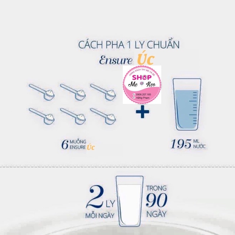 Sữa Ensure Úc Hộp 850g (Date 10/2023) Hương Vanilla Chính Hãng Giá Tốt - hàng air 100%