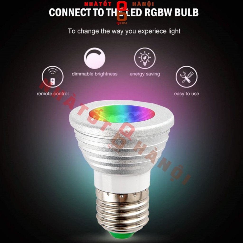 Đèn led tiktok bóng đèn RGB đổi màu kèm remote anh sáng lớn dành cho livestream đèn ngủ đèn rọi sàn Bảo Hành 24 tháng