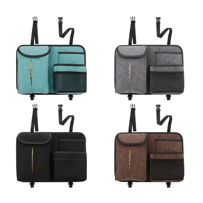 Hộp Đựng Khăn Giấy Nhiều Ngăn Gắn Sau Lưng Ghế Xe Hơi