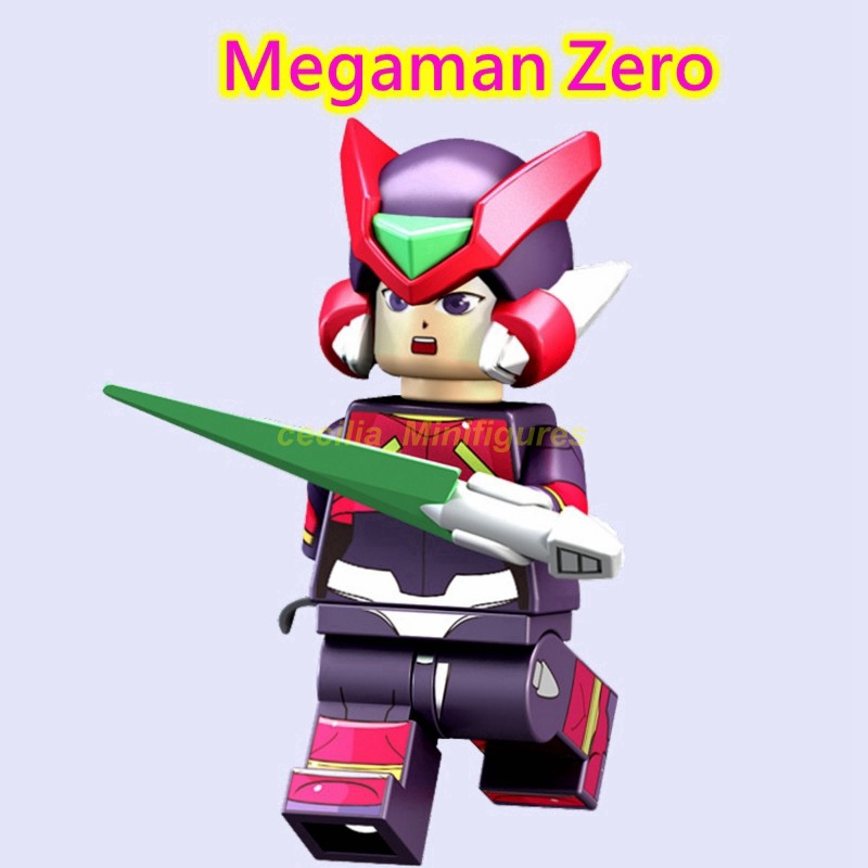 Mô hình nhân vật Megaman Rockman bằng khối xây dựng tương thích Lego cho trẻ em