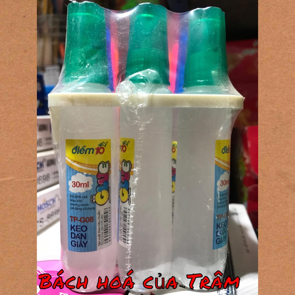 KEO DÁN GIẤY ĐIỂM 10- 30ML- TP- G08 / HỒ NƯỚC DÁN GIẤY THIÊN LONG