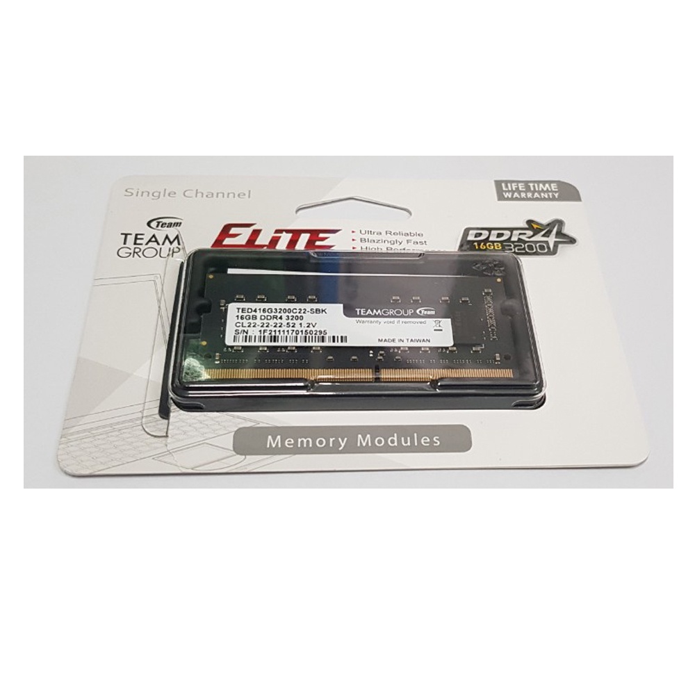 Ram Laptop Team 16GB Elite DDR4 3200Mhz - Networkhub phân phối