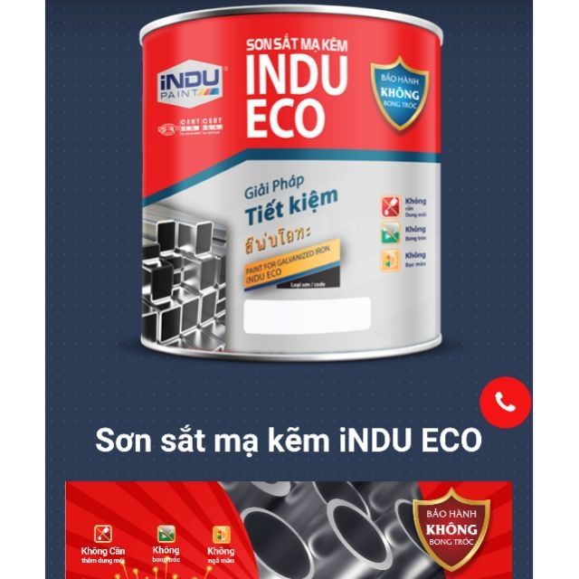 SƠN CHỐNG SÉT MẠ KẼM CAO CẤP INDU