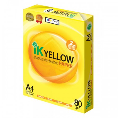 Giấy in  CAO CẤP MỚI IK Plus Yellow định lượng 70-80 gm2