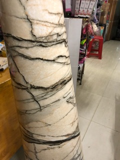 Decal đá trắng vân đen