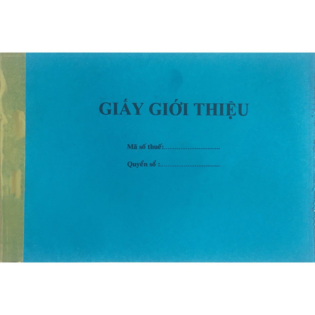 Giấy giới thiệu 2 liên 13x19cm (Combo 5 cuốn)