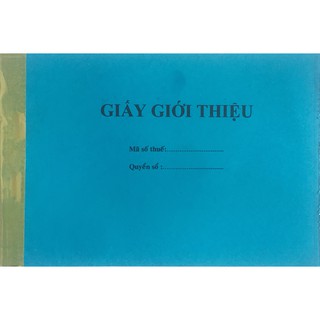 Giấy giới thiệu 2 liên 13x19cm