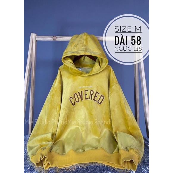 áo nỉ nhung dài tay có mũ Unisex (2han 99%) | BigBuy360 - bigbuy360.vn