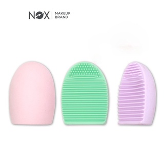 Dụng cụ vệ sinh cọ trang điểm NOX bằng Silicon tiện lợi dễ sử dụng