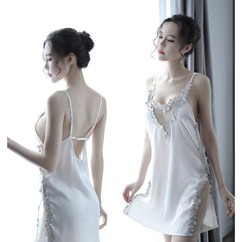 Váy pha ren viền hoa ren ngực 159 gợi cảm - Tặng kèm quần chíp xinh