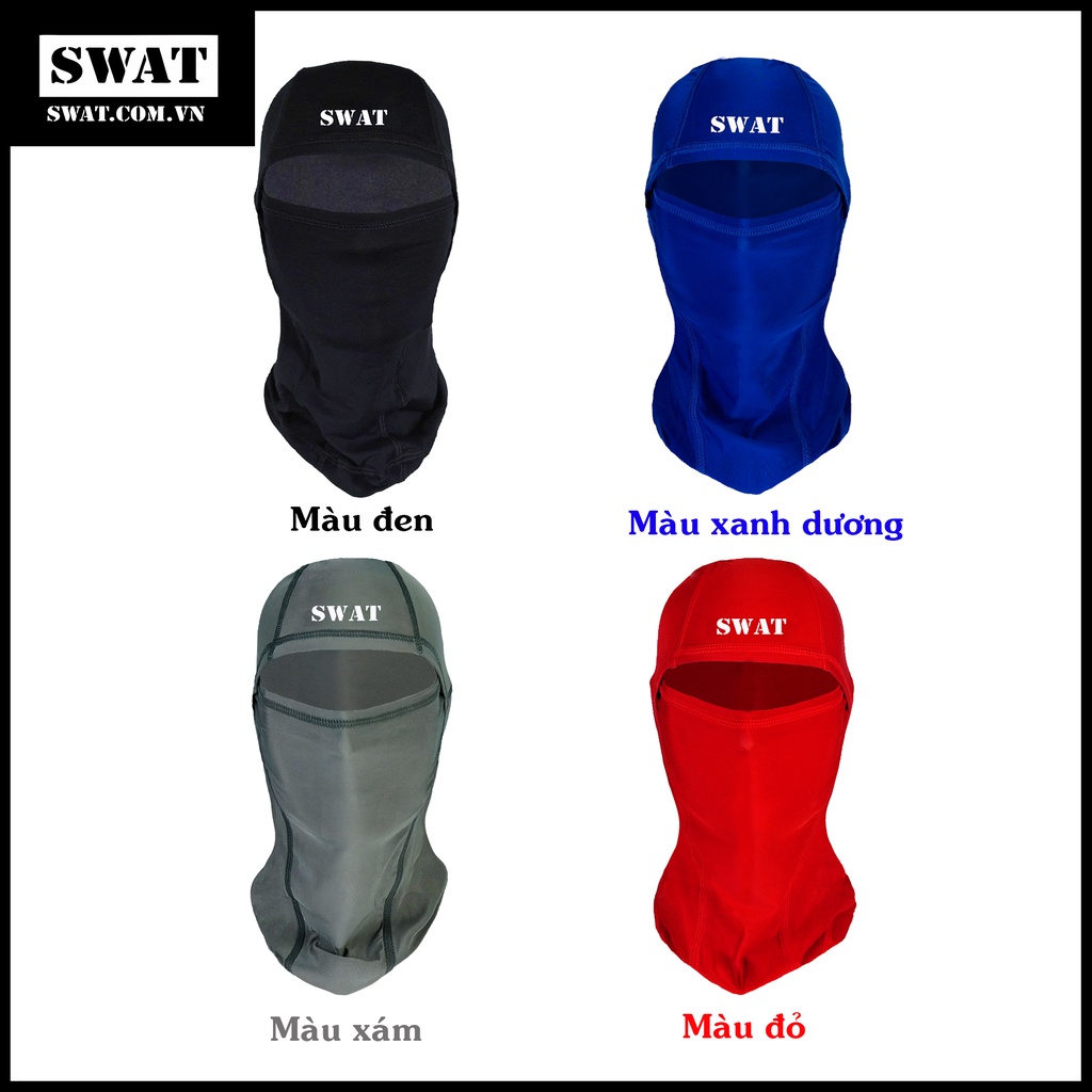 KHĂN TRÙM ĐẦU SWAT 3IN1 VẢI LOẠI 1 THOÁNG MÁT NHIỀU MÀU