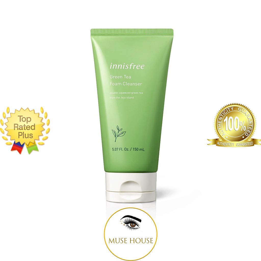 [Mẫu mới] Sữa rửa mặt trà xanh Innisfree Green Tea Foam Cleanser 150ml - MUSE HOUSE