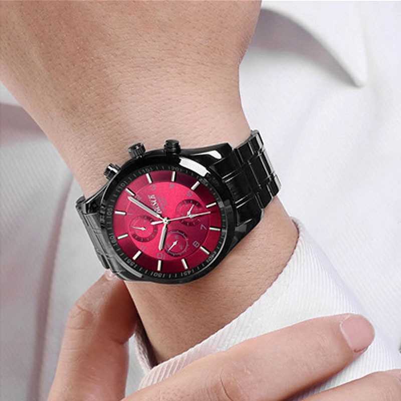 Đồng hồ BOSCK thạch anh bằng thép không gỉ cho nam | BigBuy360 - bigbuy360.vn