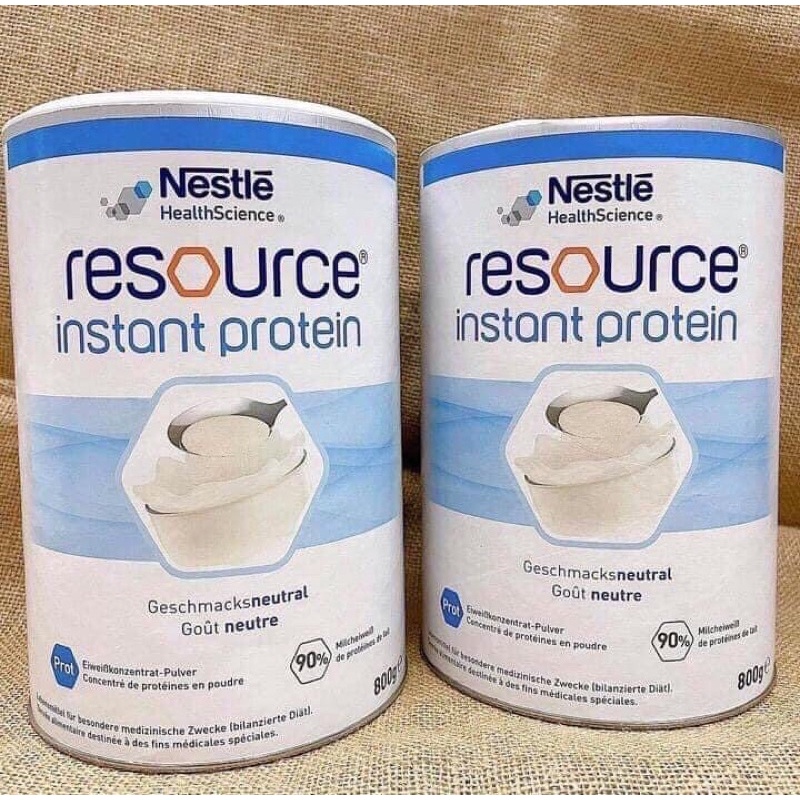 Sữa bột Nestle ⚡ CHUẨN CHÍNH HÃNG ⚡ Sữa tiểu đường Nestle Resource Instant Protein 800g - hàng nội địa Đức
