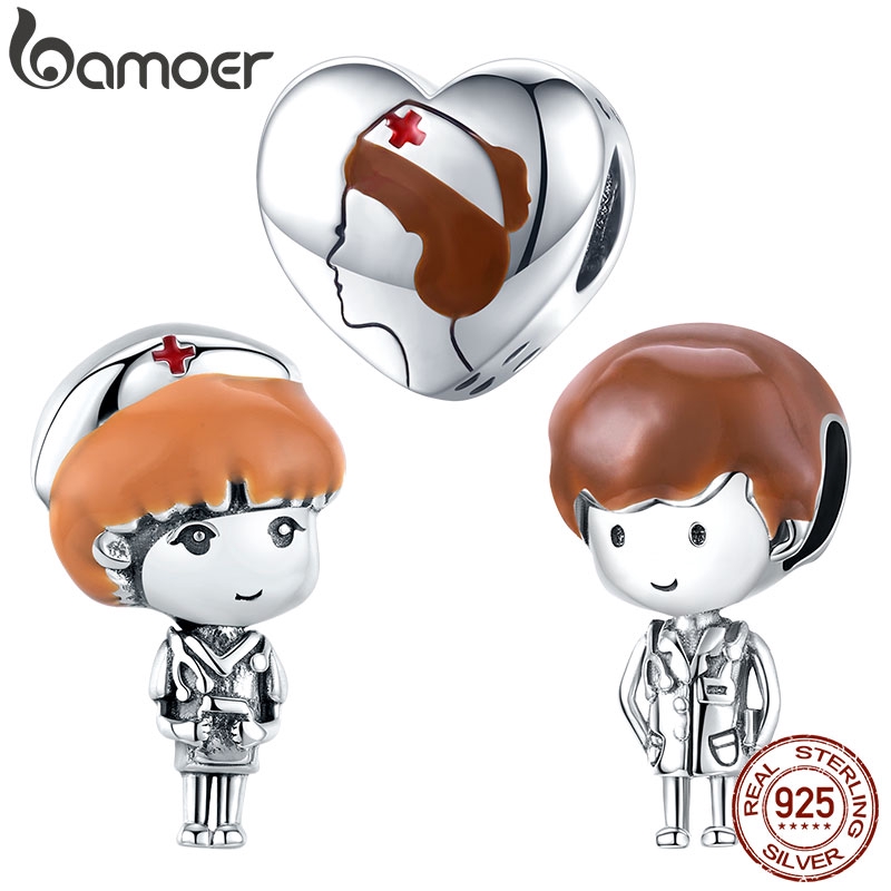 Phụ Kiện Bamoer SCC1549 Bằng Bạc 925 Hình Bác Sĩ Dùng Làm Trang Sức