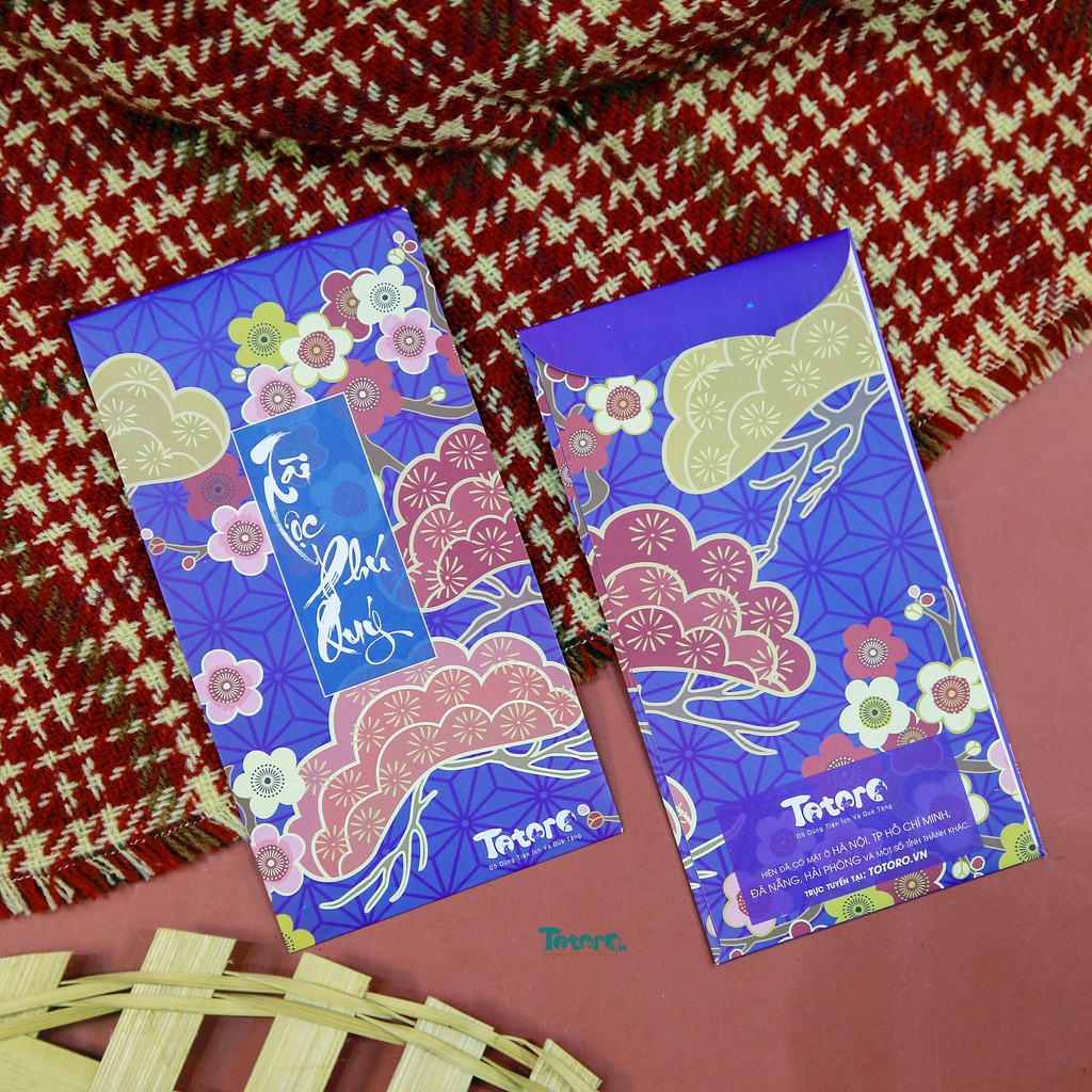 Tệp 6 bao lì xì Tết 2022 Tết Đoàn Viên - Xuân Sum Vầy - 4 Mùa Xuân Hạ Thu Đông May Mắn Phát Tài Phát Lộc