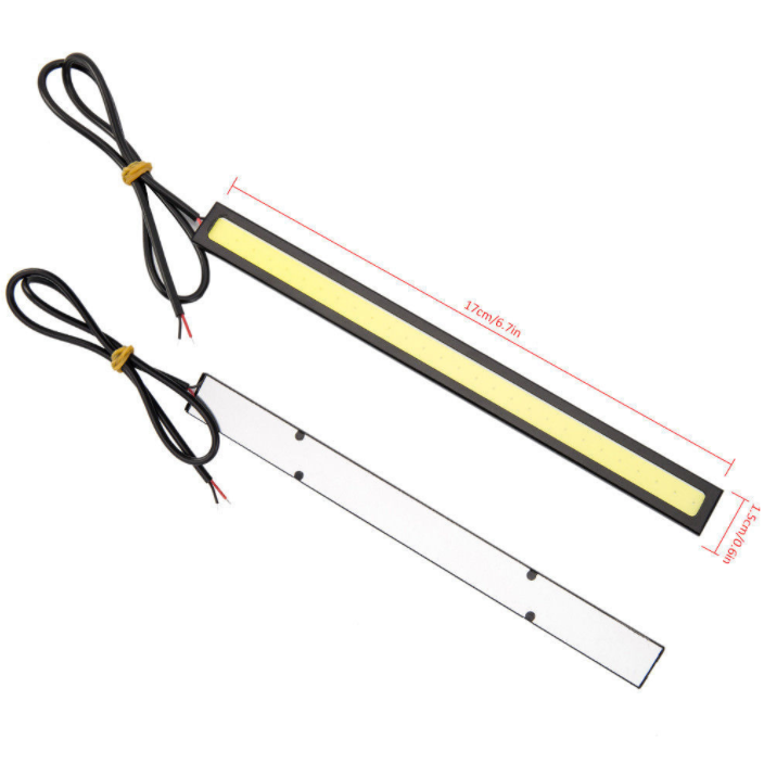 1 Dải Đèn Led Cob 17cm Chống Nước Cho Xe Hơi