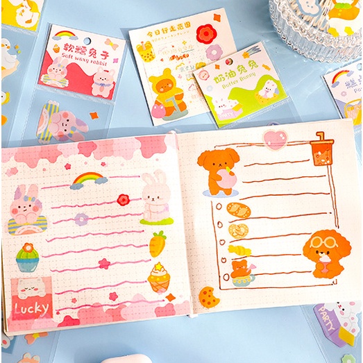 Dải sticker PVC hình dán động vật dễ thương đáng yêu dài 30cm | BST126