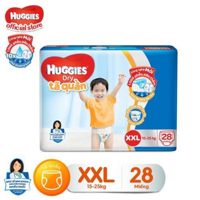 Tã quần Huggies Size M40,L36,XL32,XXL28