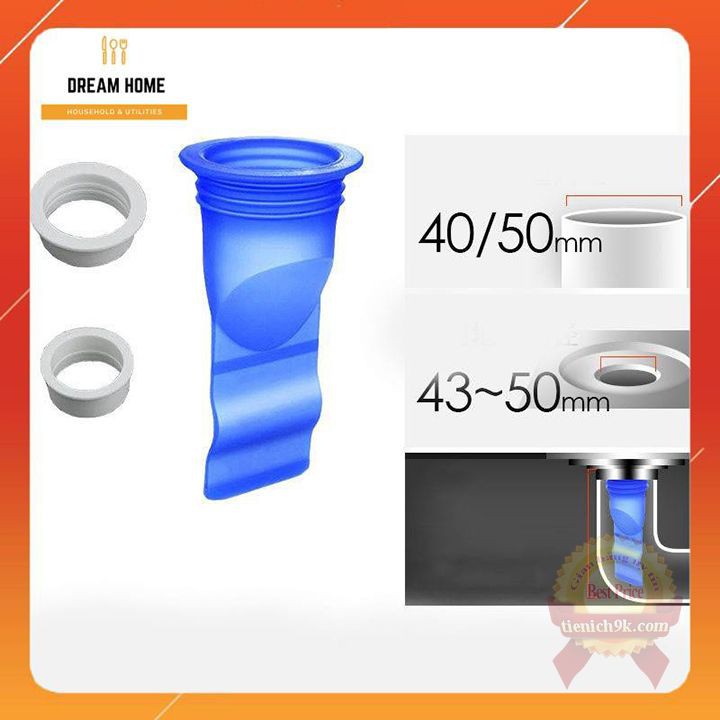 Bộ Van kèm Nắp cống silicon Ngăn Mùi Hôi lỗ Thoát Sàn Bồn Rửa Chống côn trùng