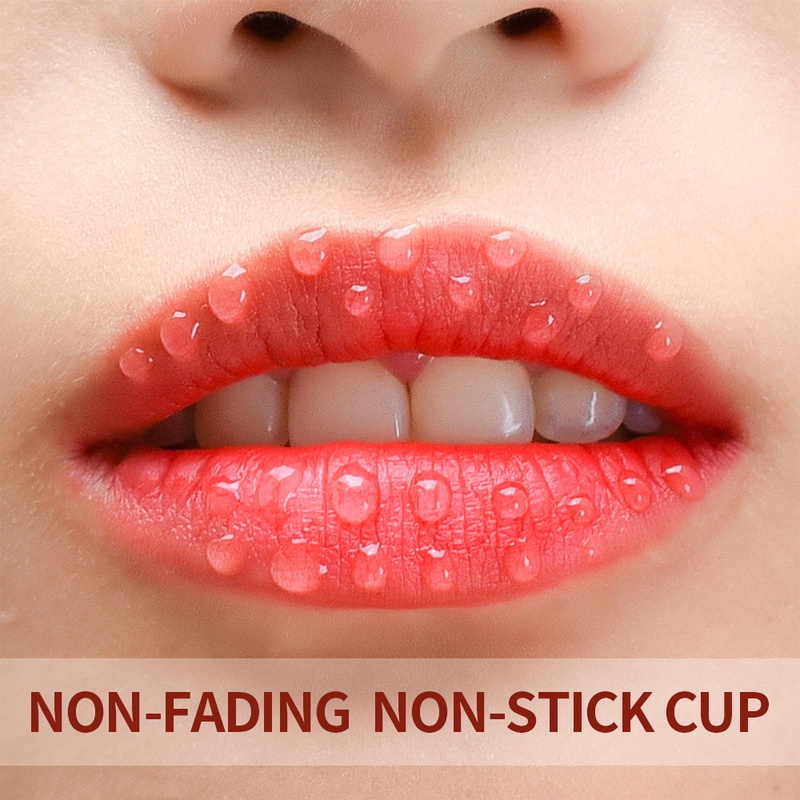 Son Môi Dạng Lỏng Chống Thấm Nước Lâu Trôi Không Dính Ly 6 Màu Tùy Chọn