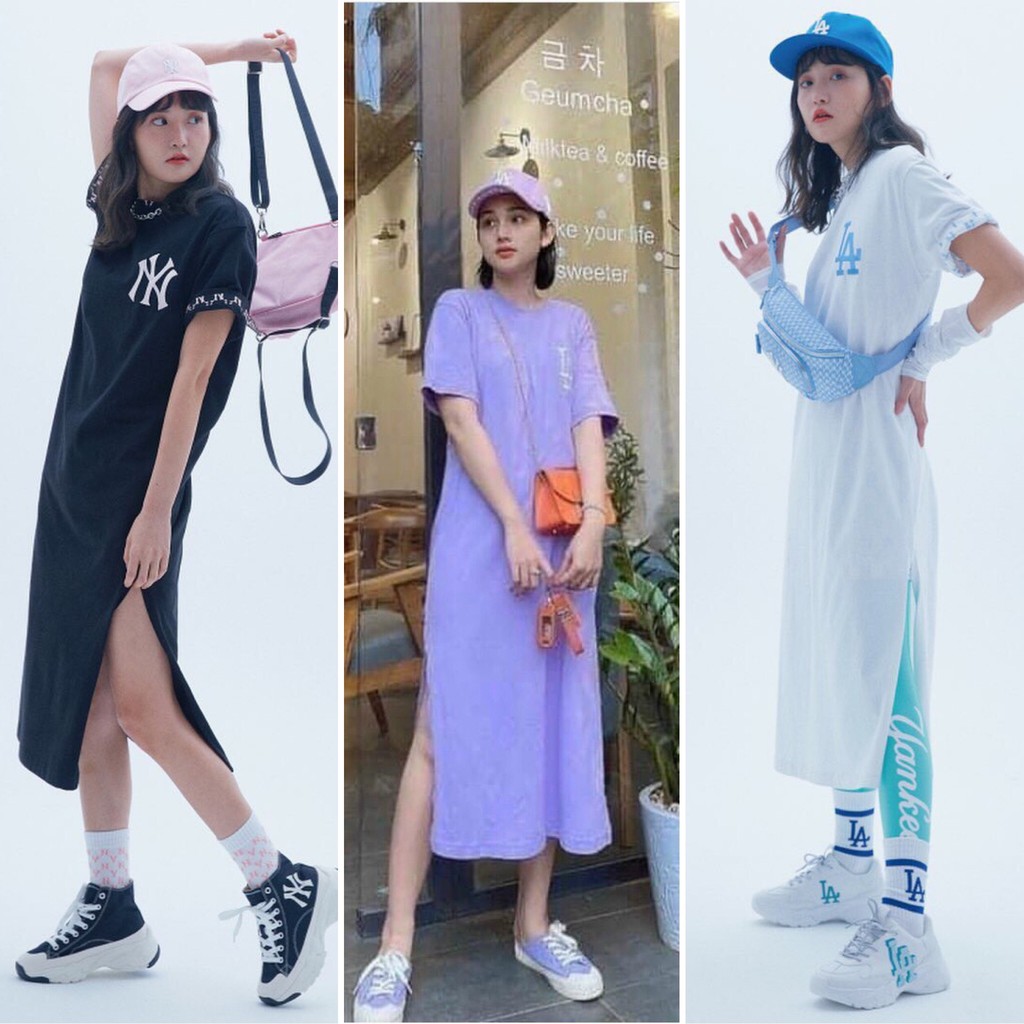 (HÀNG XUẤT XỊN) Váy / Đầm Dress M//L//B xẻ tà dáng dài siêu đẹp . Lên from miên mắn. Full tem tag túi. 3 màu lựa chọn