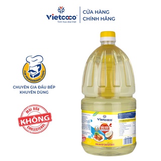 Dầu dừa chai 2 lít _ Dầu Dừa Cooking Oil Vietcoco
