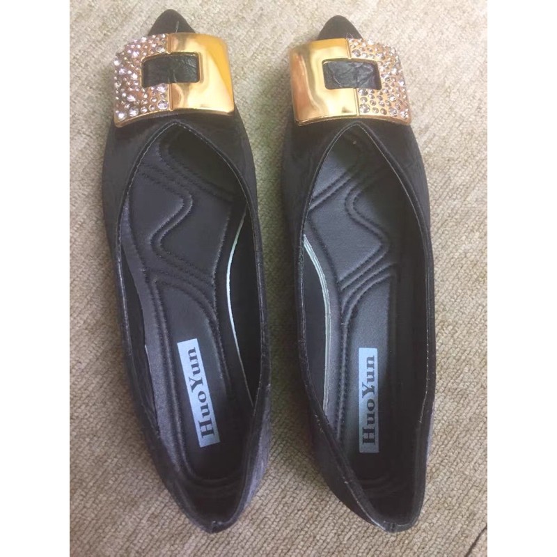 D137- giày bệt nữ mũi nhọn da mềm hàng quảng châu cao cấp kèm ảnh thật | BigBuy360 - bigbuy360.vn