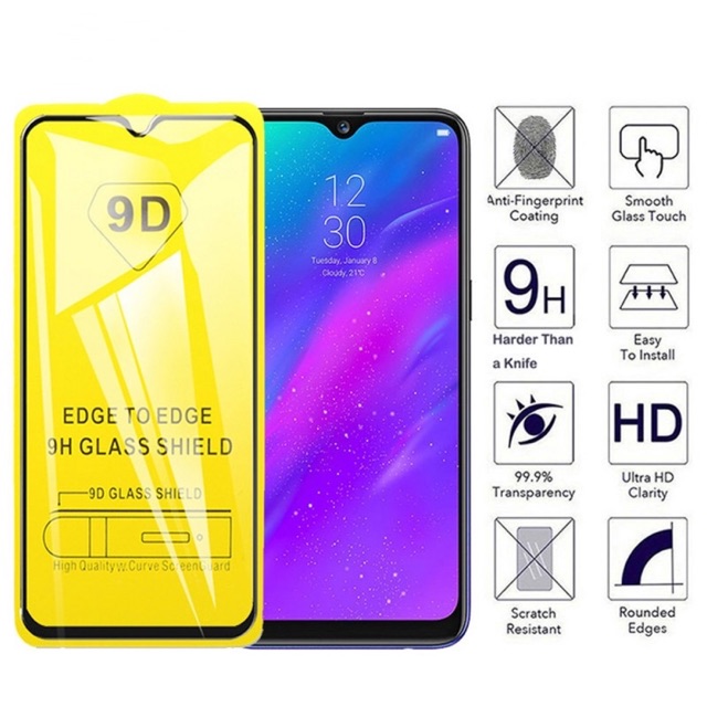 Bộ 2 kính cường lực Cao cấp full màn oppo A5 2020, A9 2020