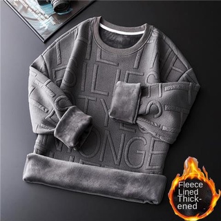 Áo nỉ dài tay cổ tròn cho nam