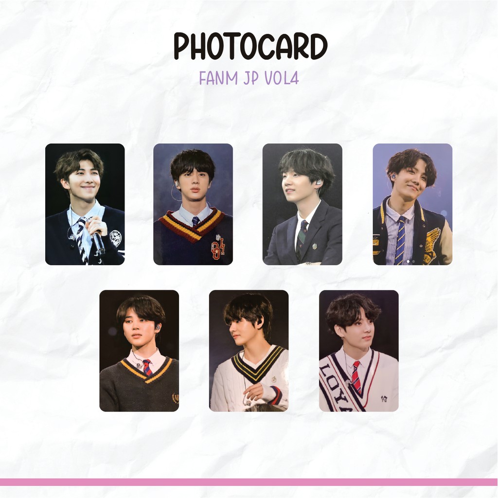 Thẻ Hình Nhóm Nhạc Bts JP Vol 4 Độc Đáo
