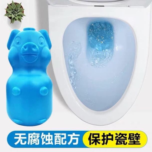 Bộ Lợn thả bồn cầu tẩy - Viên thả bồn cầu hình con lợn - Vệ Sinh Toilet - Heo thả bồn cầu khử mùi diệt khuẩn