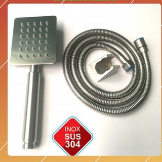 Bộ tay sen tắm inox 304 vuông