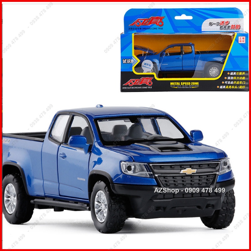Xe Mô Hình Kim Loại Bán Tải Chevrolet Colorado - Tỉ Lệ 1:32 - Nâu - 9670.3
