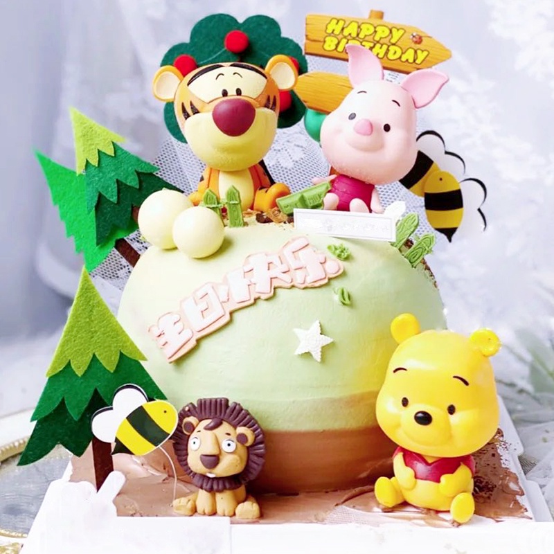 Mô hình trang trí bánh nhân vật hoạt hình Winnie the pooh