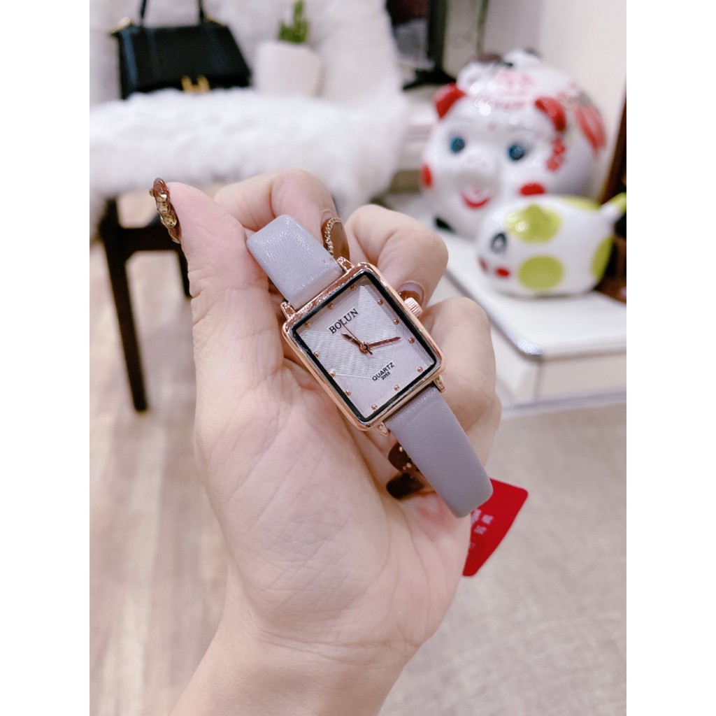 Đồng Hồ Nữ Bolun Thời Trang Dây Da