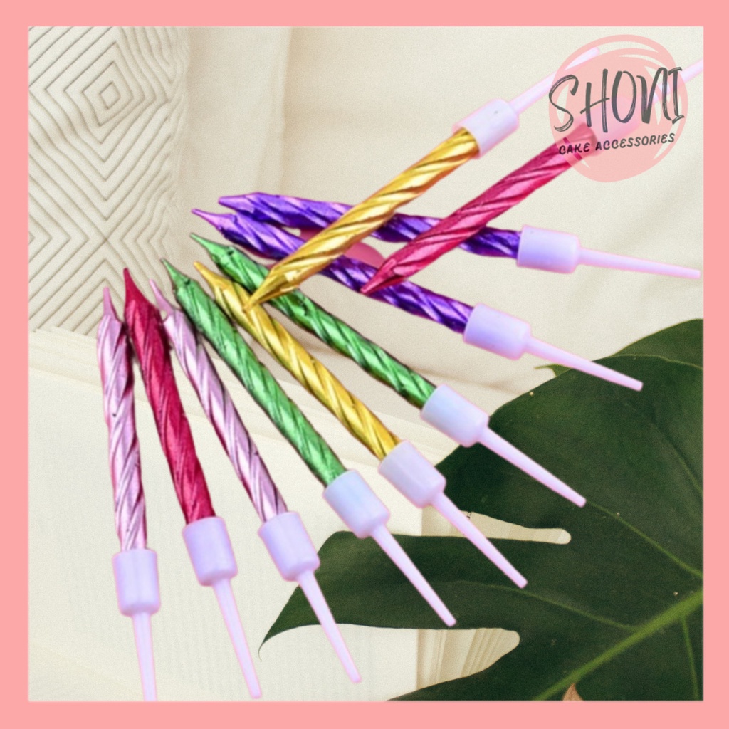 Nến Nhũ Xoắn Trang Trí Bánh Kem Sinh Nhật Giá Sĩ Tốt