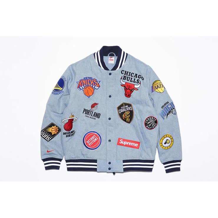 supreme x nba bomber jacket