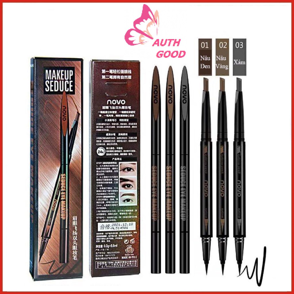 Chì Kẻ Mày NoVo Makeup Seduce 2 đầu tiện dụng | BigBuy360 - bigbuy360.vn