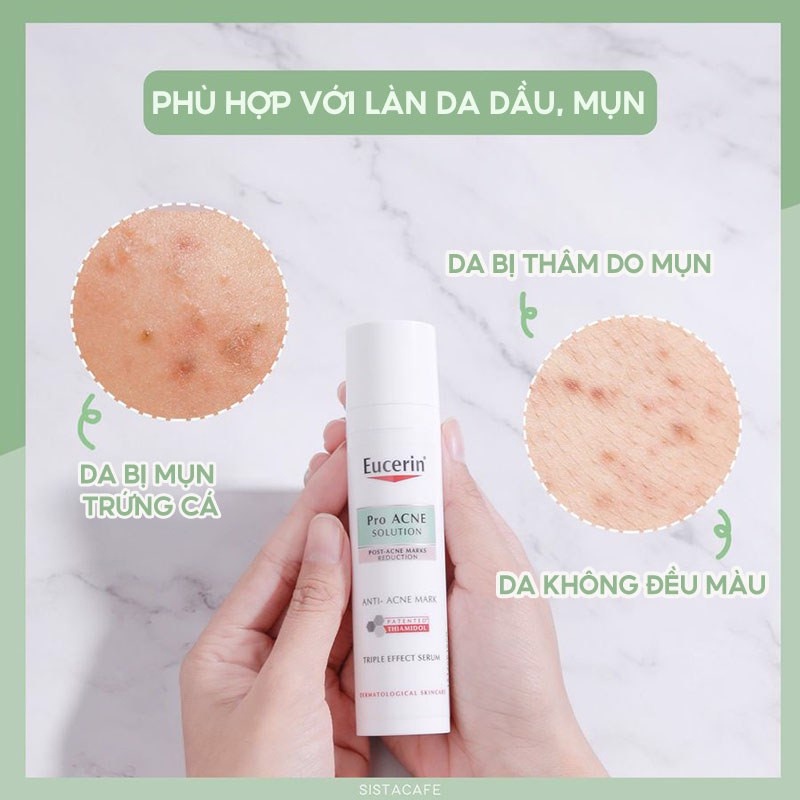 Tinh Chất Giảm Thâm, Dưỡng Sáng Cho Da Mụn Eucerin Acne-Oil Control Pro Acne Triple Effect Serum 40ml